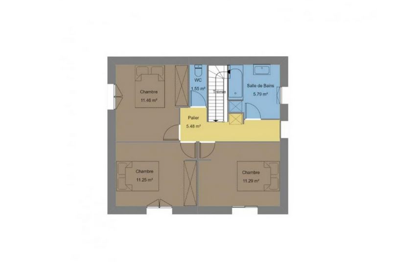  Vente Terrain + Maison - Terrain : 294m² - Maison : 111m² à Goven (35580) 