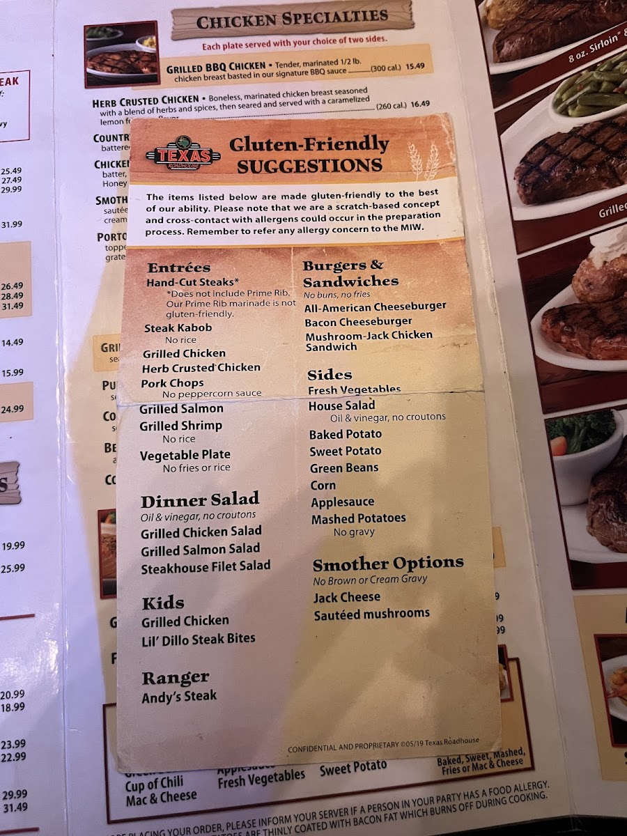 Gluten-Free at Texas Roadhouse