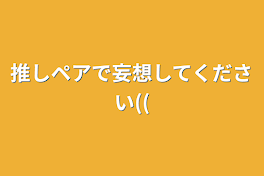 推しペアで妄想してください((