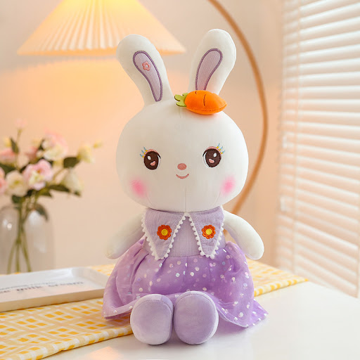 Title 7, Sweetheart Rabbit Plush Toy Throw Pillow — Soft...
