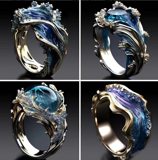 Title 1, HAILANG Resin Fashion Diamond Womens Ring. Exp...