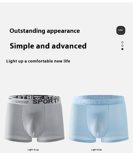 Title 6, Mens Ice Silk Mesh Boxers Breathable and Cooli...