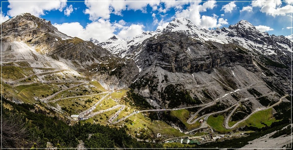 Passo do Stelvio, a estrada em zigue-zague da Itália