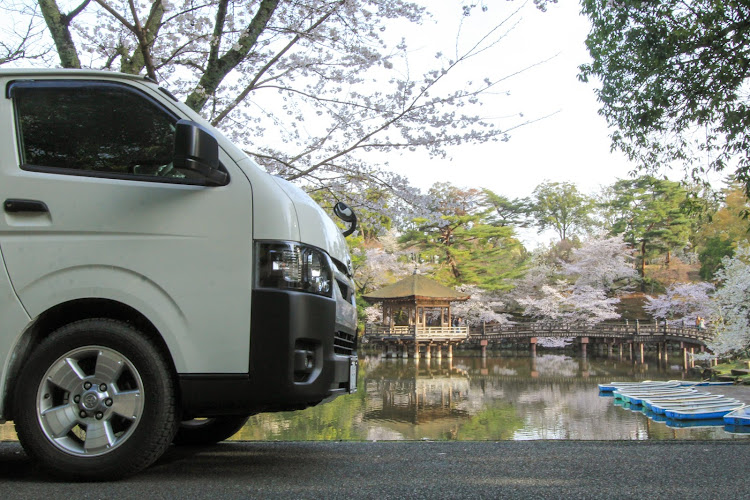 ハイエースバンの桜パトロール・浮見堂・氷室神社・圧縮フェチ・奈良活に関するカスタム事例の投稿画像2枚目