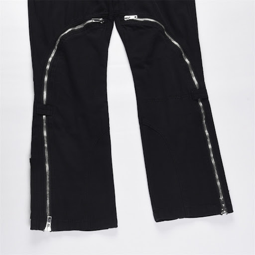 Title 6, Straight jeans with patchwork design, offering ...
