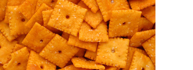 A pile of Cheez-Its 