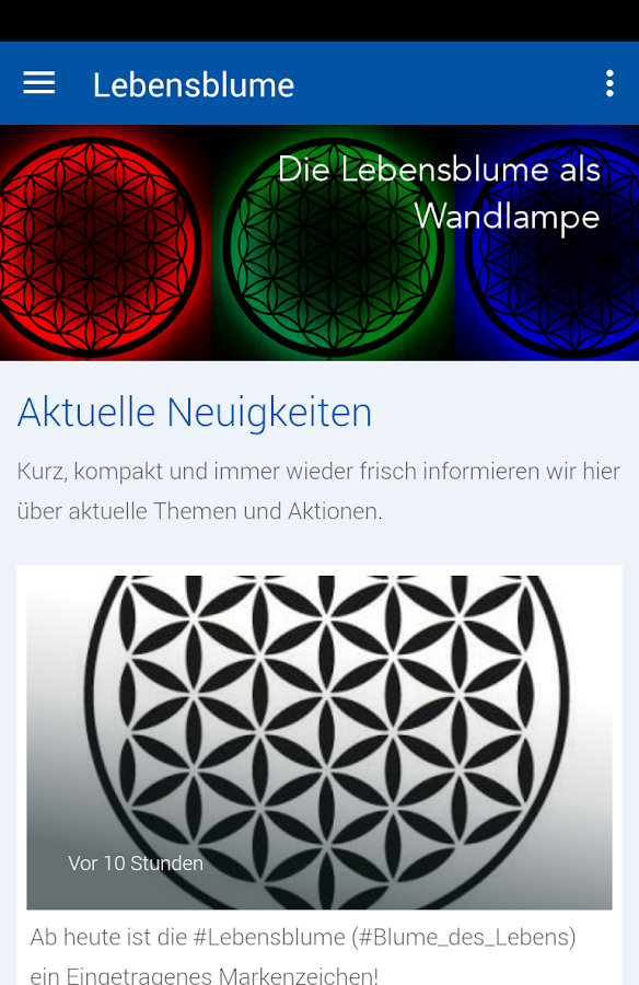 Lebensblume Screen 3