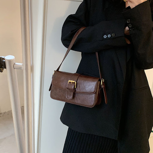 Title 8, Womens Vintage Simple And Versatile Single Sho...
