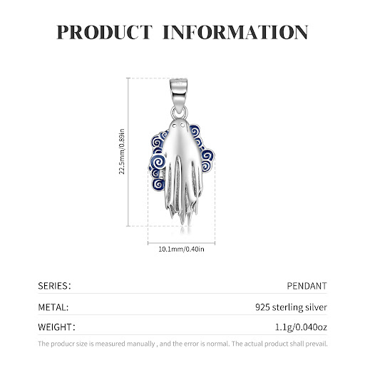 Title 3, Creative Ghost Necklace Simple and Cute Style, ...
