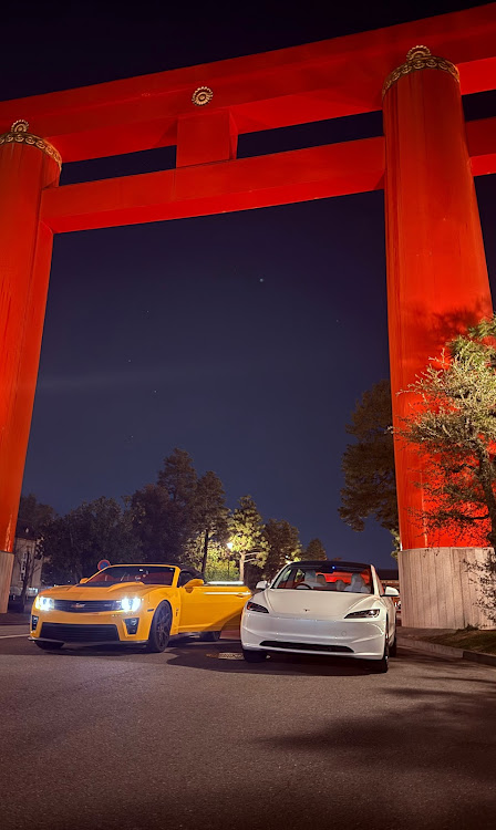 モデル3のモデル3・テスラ・カマロ ZL1・平安神宮・カマロに関するカスタム事例の投稿画像1枚目