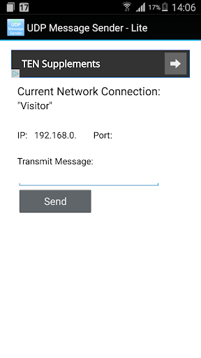 UDP Message Sender - Lite