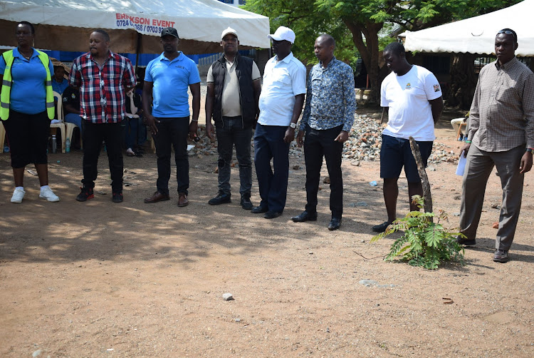 Some gender stakeholders during their meeting at Shauri Yako estate in Homa Bay town on December 9,2023