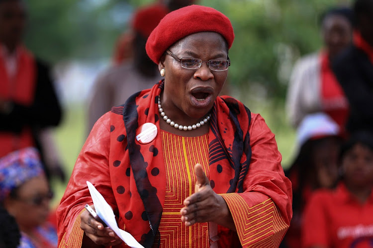 FILE PHOTO: Dr Obiageli Ezekwesili, former Minster of Education and a "Bring Back Our Girls" campaigner, addresses supporters at the Unity Fountain, on the 100th day of the abductions of more than 200 school girls by the Boko Haram, in Abuja July 23, 2014.