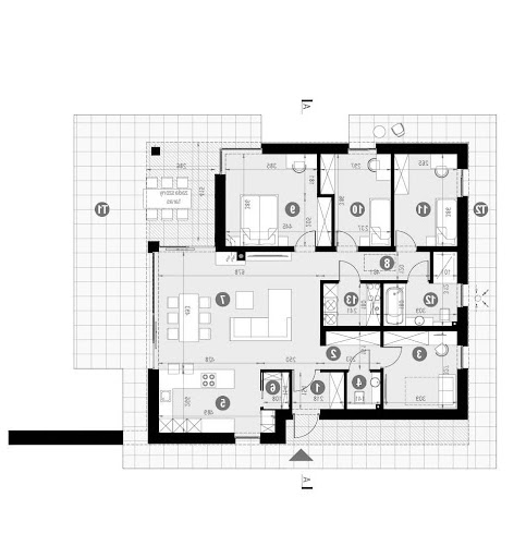 HomeKoncept-97 wariant Ytong - Rzut parteru