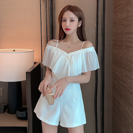 Title 4, Womens Small Ruffled One-shoulder Sling Jumpsu...