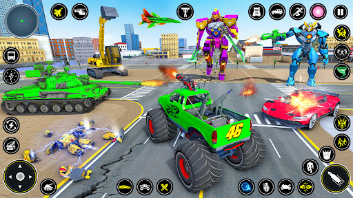 Screenshot Monster Crane robot Car Games