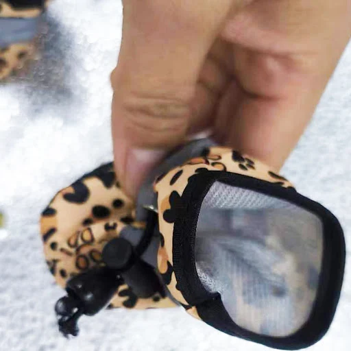 4pcs Reflective Dog Shoes for Small Medium Dogs Soft Anti Slip Adjustable Waterproof Boots Puppy Chihuahua Yorkies Pug F