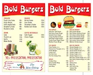 Bold Burgerz menu 2