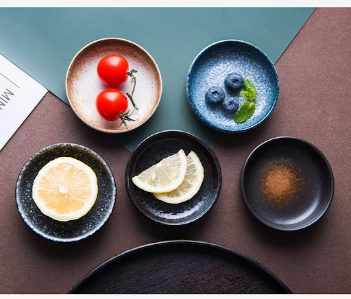 Title 2, Creative Circular Japanese Seasoning Dish for H...