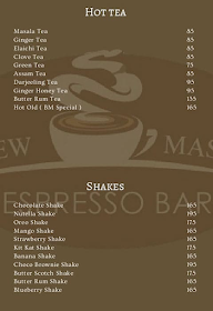 Brew Master Espresso Bar menu 2