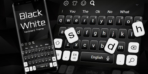 Classic Black White Keyboard Theme