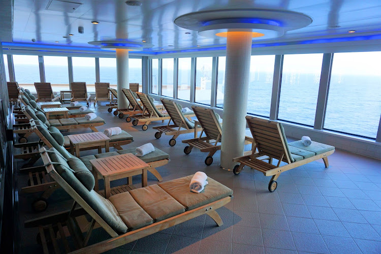 Savor rejuvenation and serenity in Norwegian Getaway's Spa Thermal Suite, the name for its 23,000-square-foot spa and fitness area.