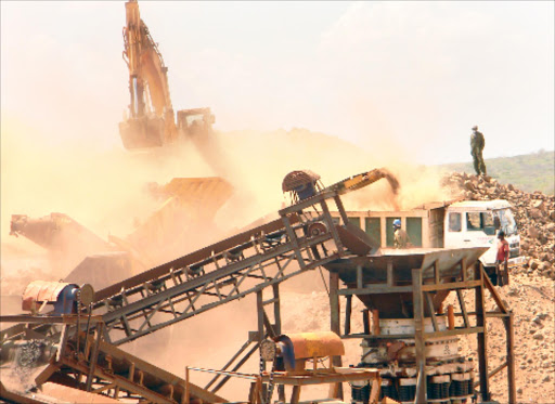 A file photo of mining scene