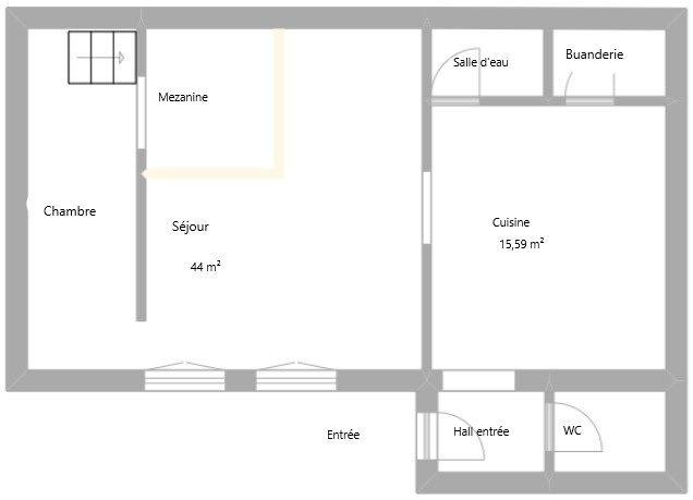 Vente appartement 2 pièces 73.39 m² à Lyon 1er (69001), 299 000 €