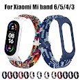 Dây Đeo Silicon Màu Trơn Thay Thế Cho Xiaomi Mi Band 6 5 4 3 Mi Band 3 4 5 4 5 6