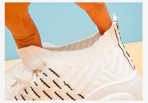 Title 8, Childrens Spring and Autumn Knitted Lace-up Sn...