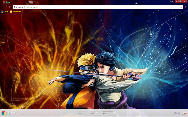 Naruto Uzumaki Sasuke Uchiha chrome extension