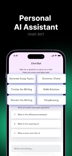 Screenshot Ai essay writer & paragraph