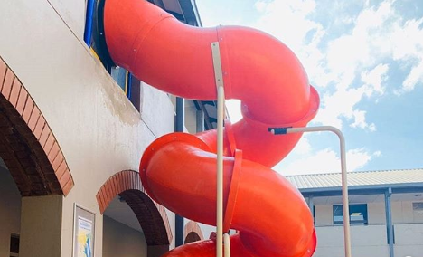 Abbotts College in the south of Johannesburg has unveiled a slide.