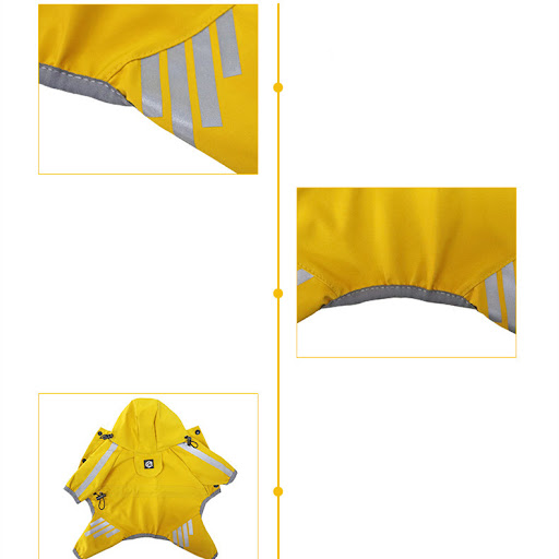 Title 8, Dog Raincoat Full Package Four Feet Waterproof ...