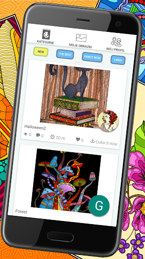 Screenshot Colorish coloring book