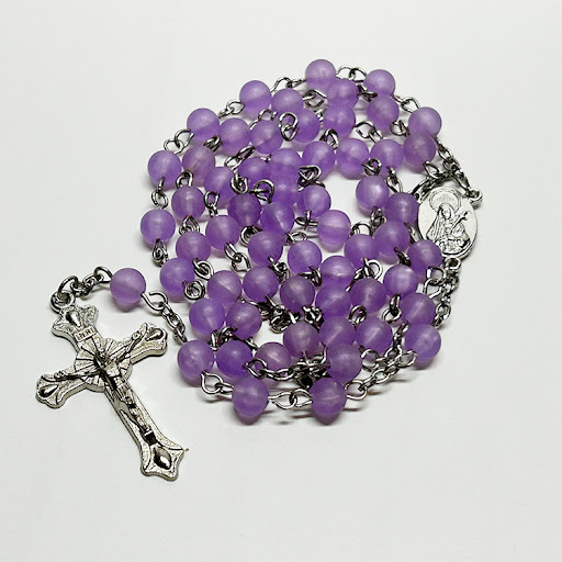 Title 2, Frosted Glass Bead Chain Buckle Five-end Neckla...
