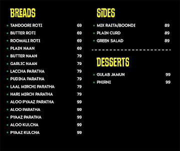 Maalgaadi By Dhaba Estd 1986 Delhi menu 