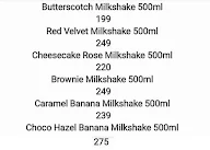 Shake That Milk menu 1