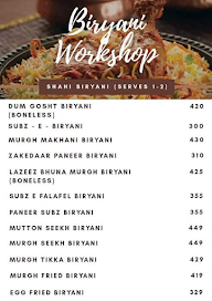 Biryani Workshop menu 1