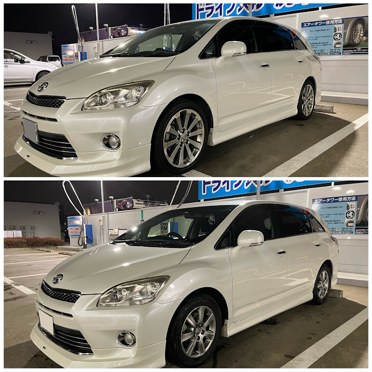 マークXジオの桜とコラボ🌸・インチアップ・サクラと愛車・桜に関するカスタム事例の投稿画像3枚目