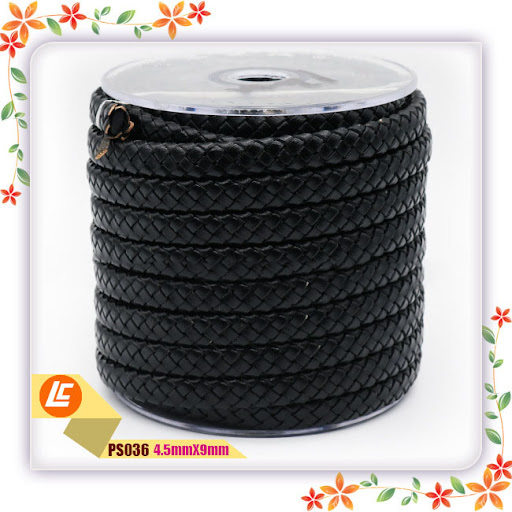 Title 4, Colored Flat Braided Cowhide Rope Ornament for ...