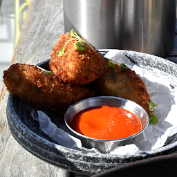 Bacalao Croquettes with Piperade