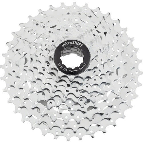 MicroShift G10 Cassette - 10 Speed, 11-36t, Chrome Plated, With Spider