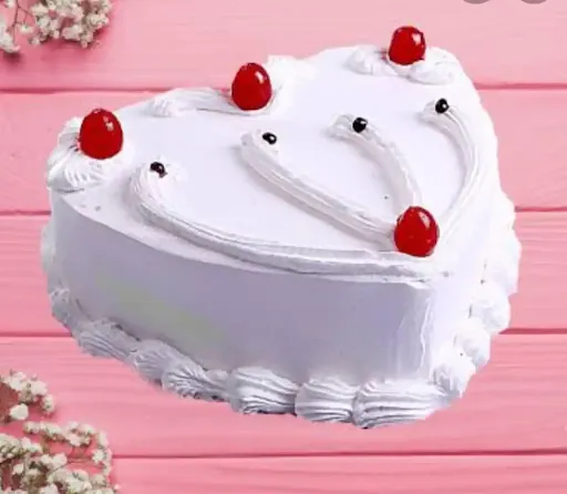 Vanilla Heart Shape Cake