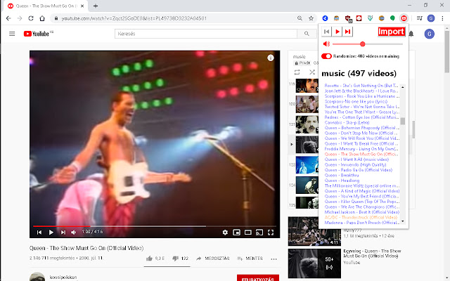 Youtube enchanted playlist chrome extension