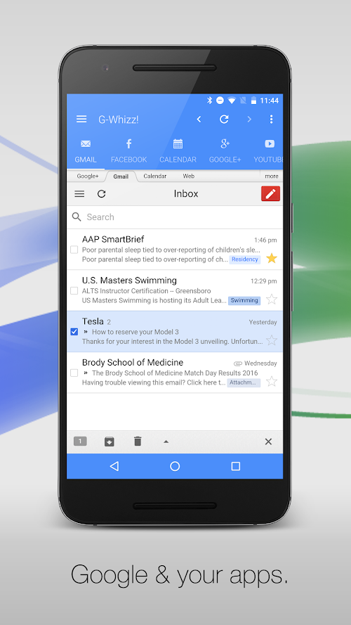 Android application G-Whizz! Plus for Google Apps screenshort