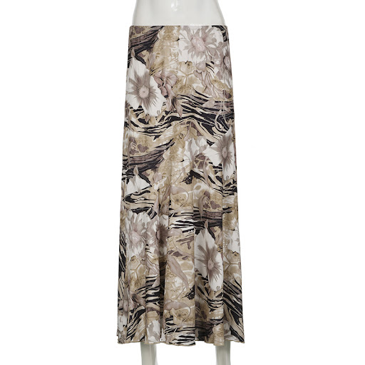 Title 6, Womens High Waist Slimming A-Line Long Skirt w...