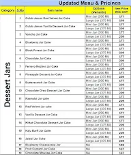 CakeZone menu 1