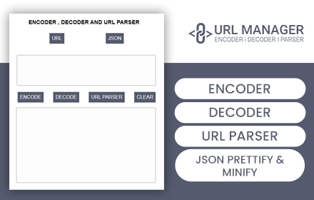 URL Encoder, Decoder and JSON Formatter Tool small promo image