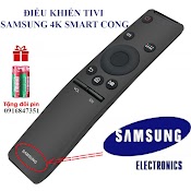 [Hàng Chuẩn] Điều Khiển Tv Samsung 4K Smart Cong Remote Tivi Sámung (Lưng Đen - Không Voice)